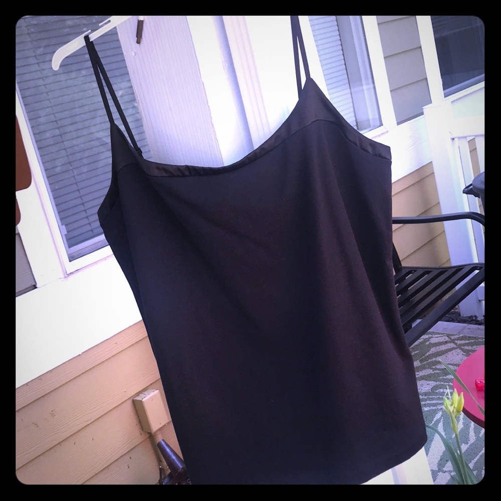NWT Banana Republic Stretchy Black Cami || Size L